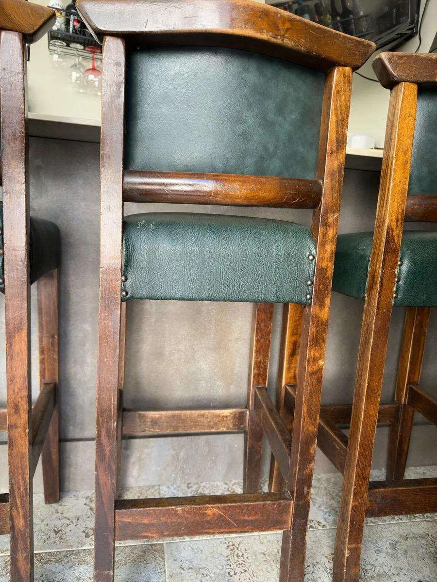 Authentic Old Irish Bar Stools - Image 2