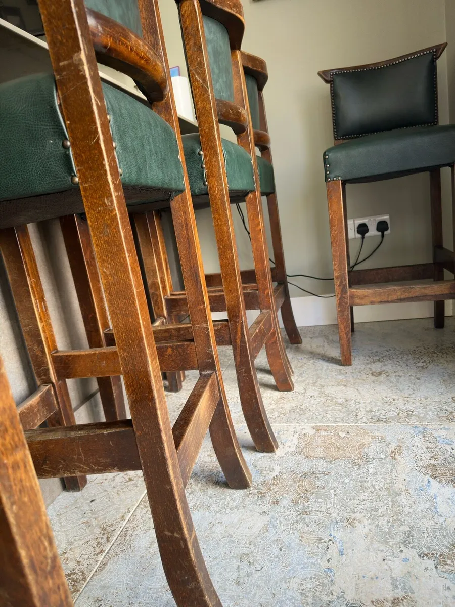 Authentic Old Irish Bar Stools - Image 4