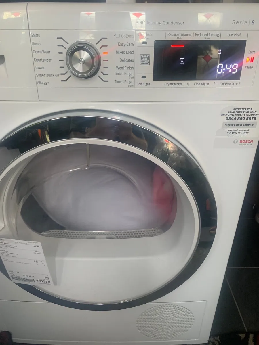 Bosch Series 8 Condenser dryer 9kg - Image 1