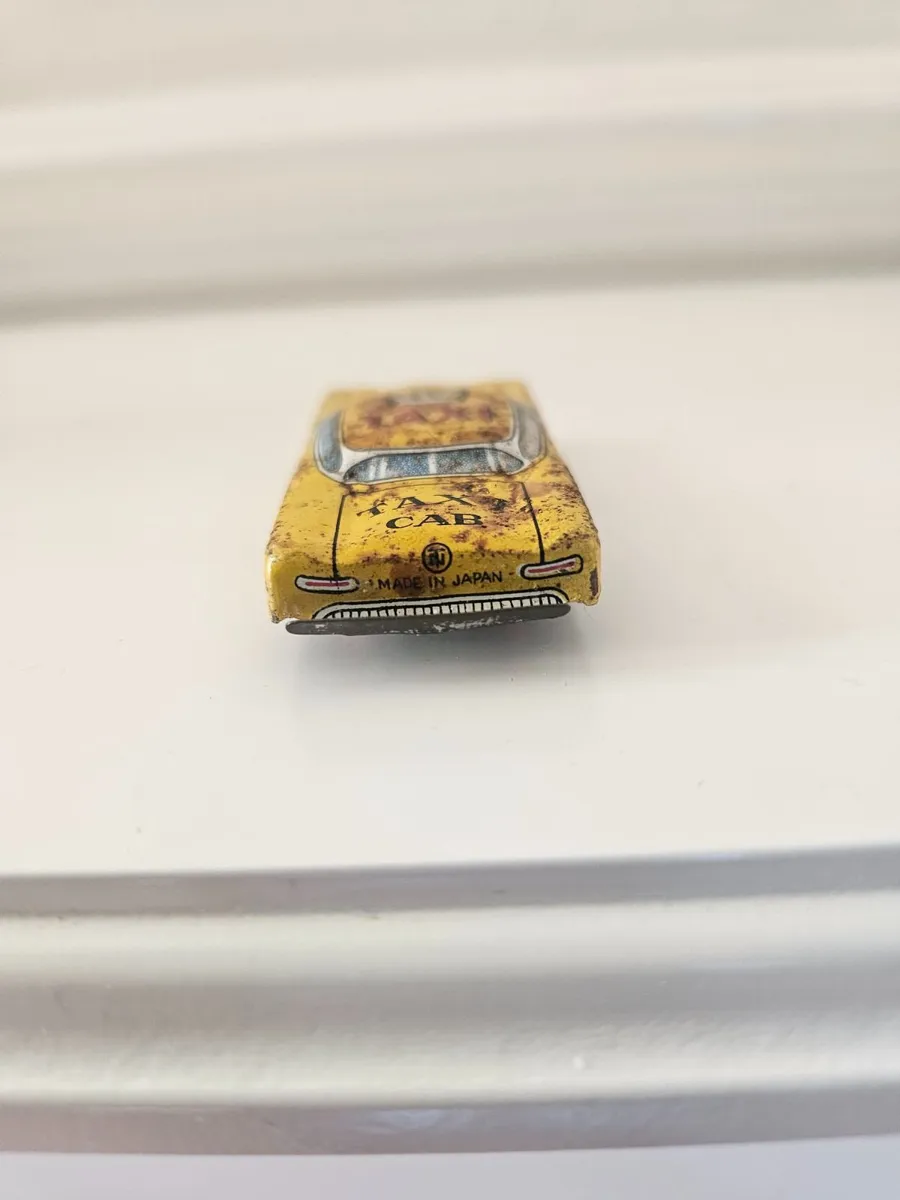 Vintage Retro Tinplate Taxi Made in Japan - Image 2