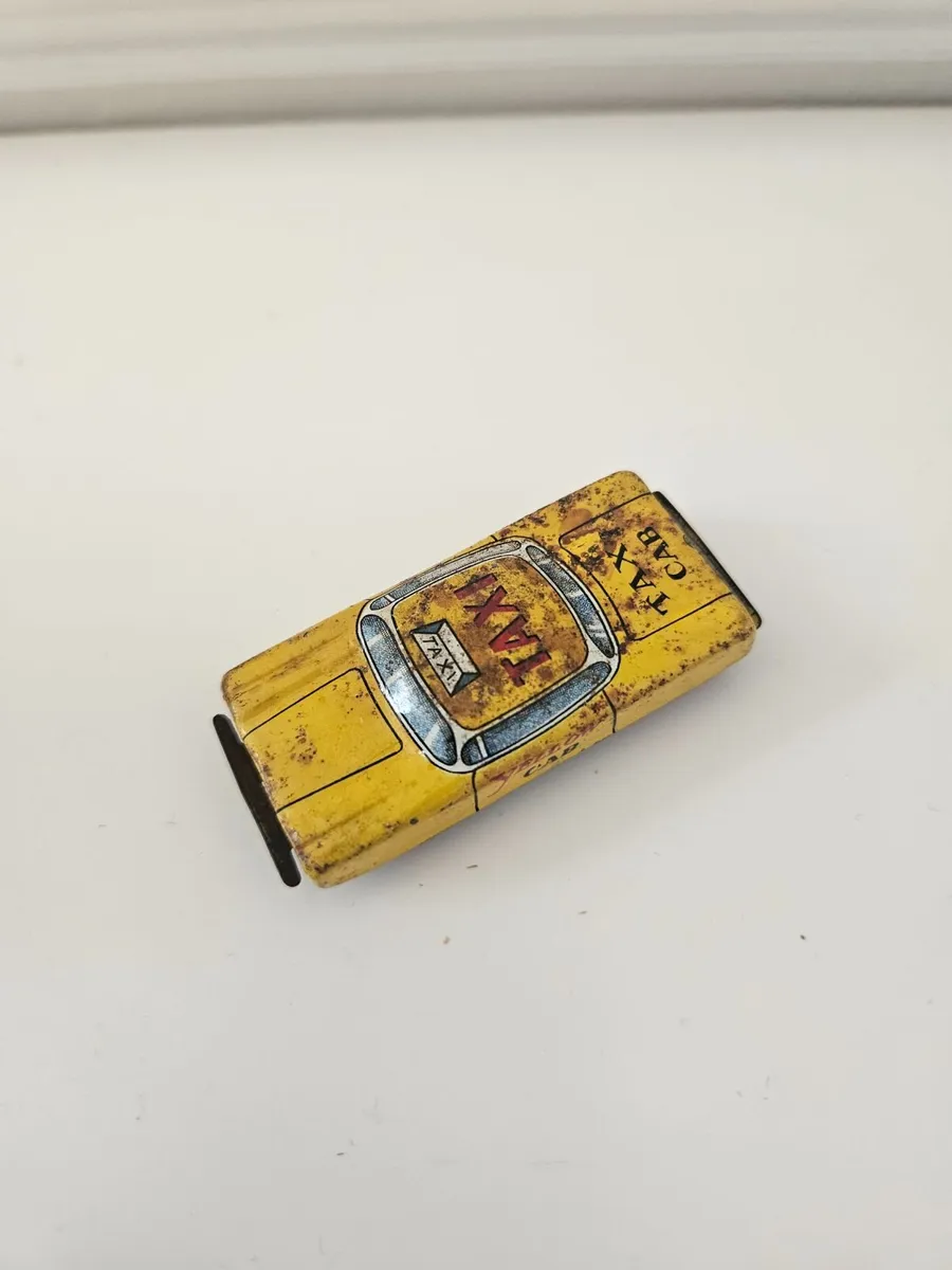 Vintage Retro Tinplate Taxi Made in Japan - Image 1