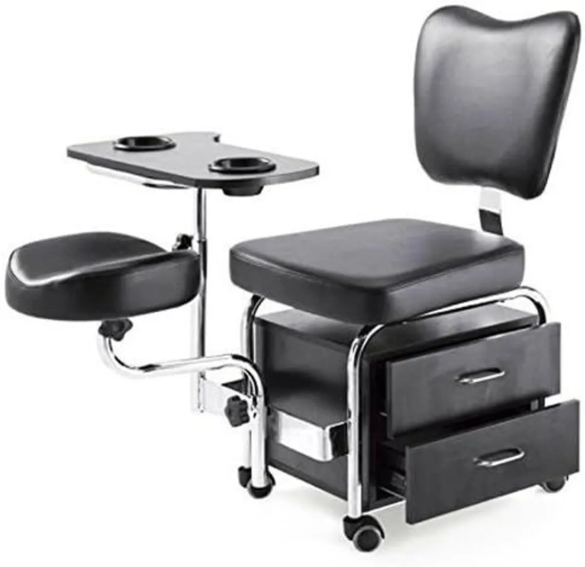 Manicure Pedicure Nail Station Chair Desk Stool - Image 1