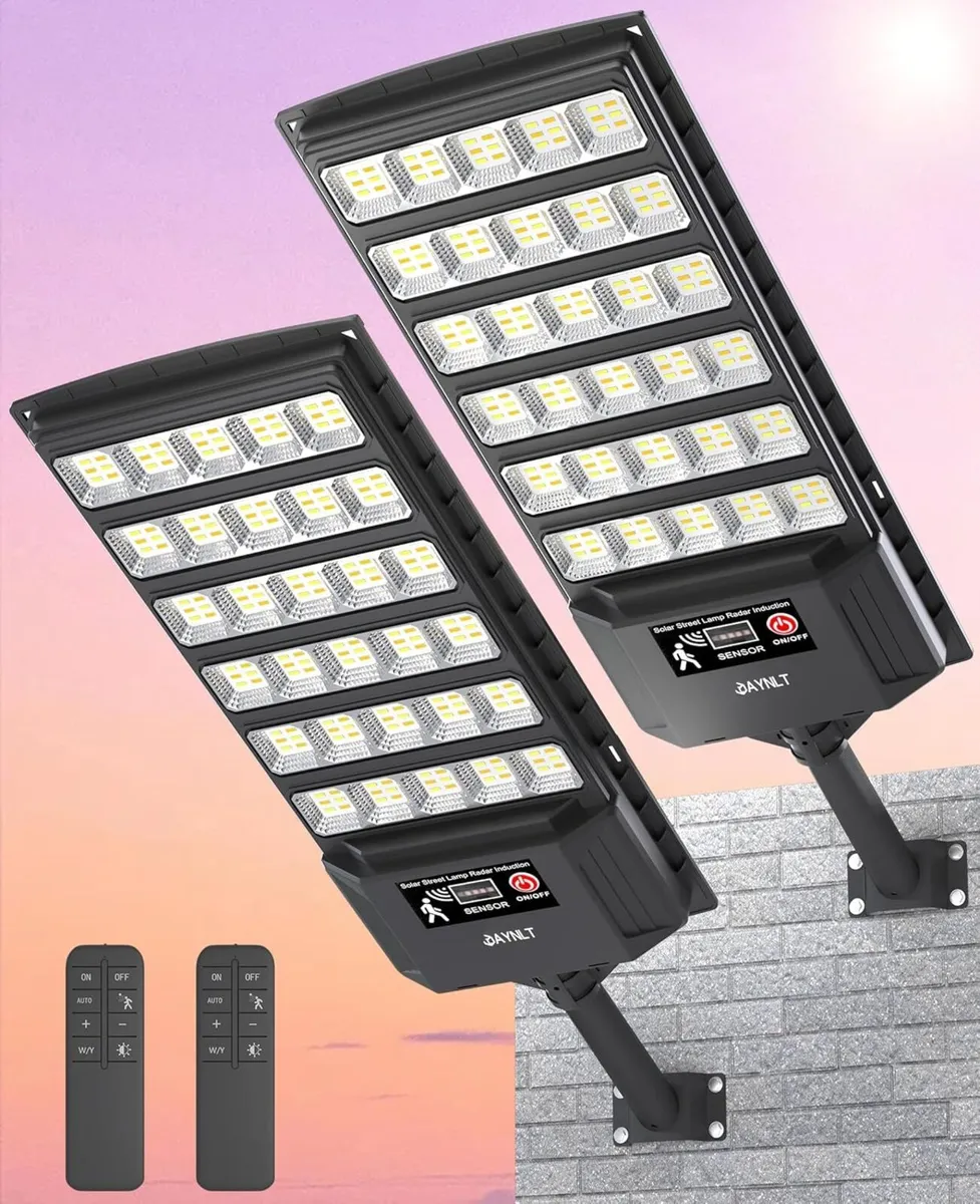 Solar Light Outdoor 3000K/4000K/6500K Dusk to - Image 1