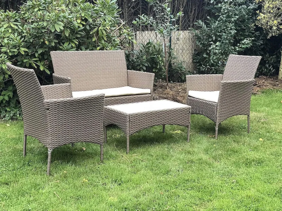 S0009-BR 4 Pieces Garden Furniture Set 1 Table - Image 2