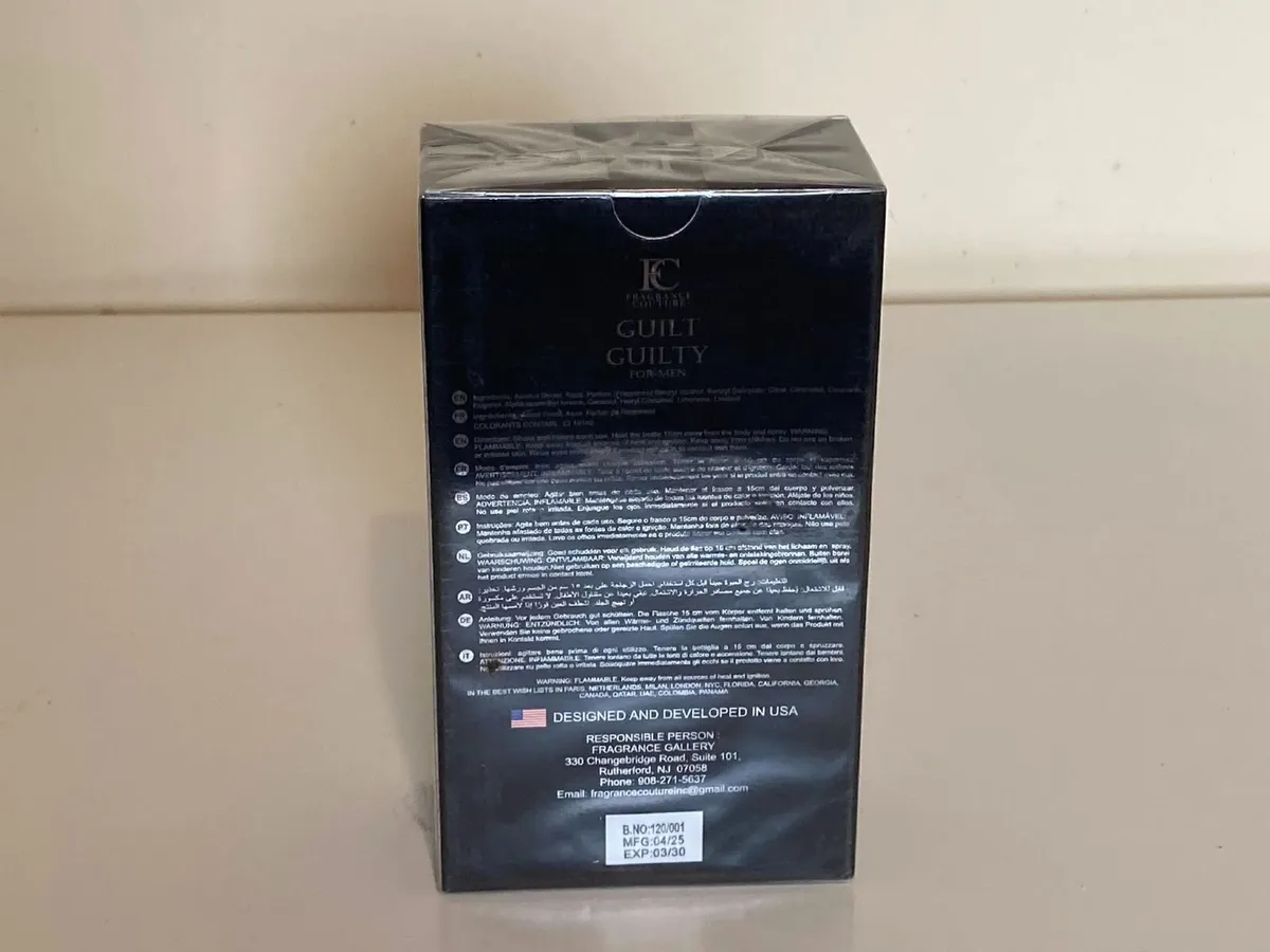 Pristine Guilt Guilty Men’s Fragrance 100ml – New - Image 2
