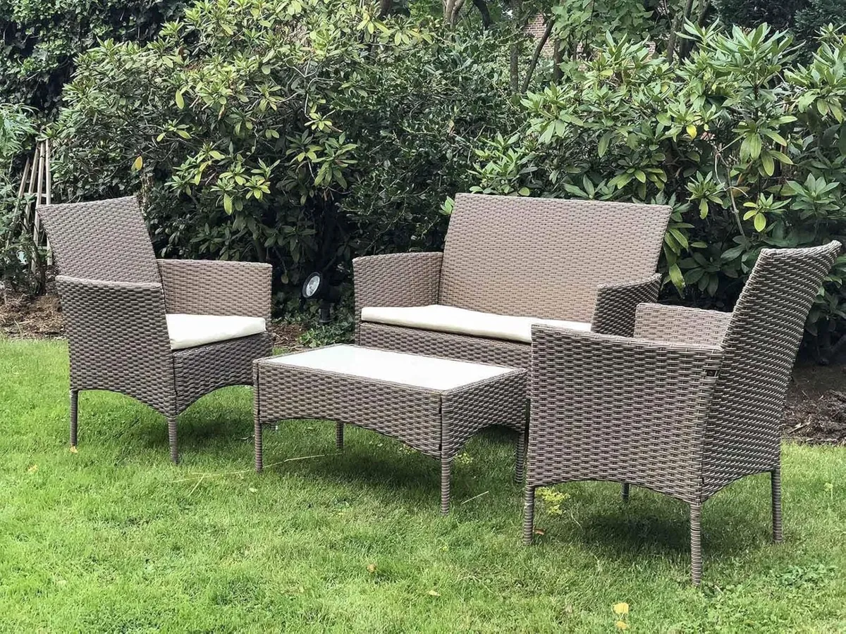 S0009-BR 4 Pieces Garden Furniture Set 1 Table - Image 4