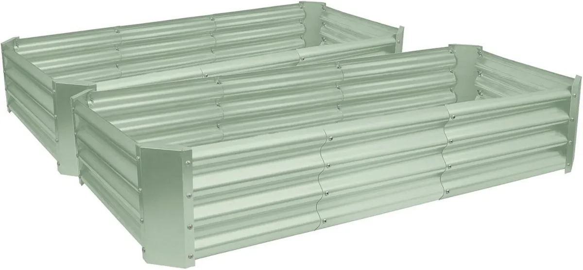 Raised Garden Bed - Green 180 x 90cm Rectangle - Image 1