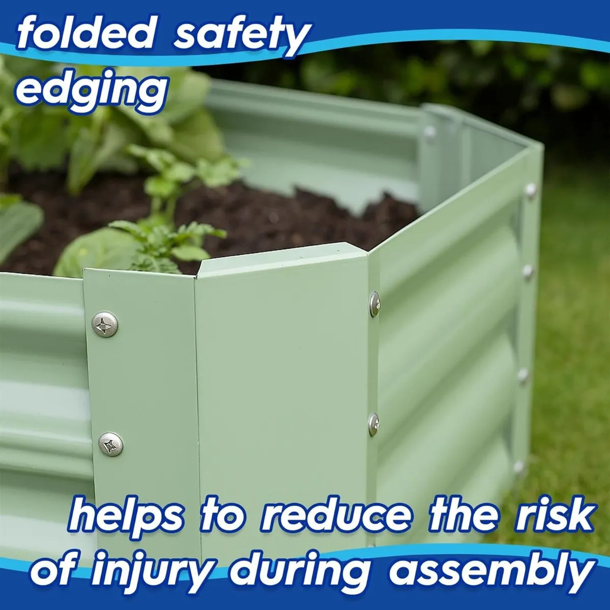 Raised Garden Bed - Green 180 x 90cm Rectangle - Image 4