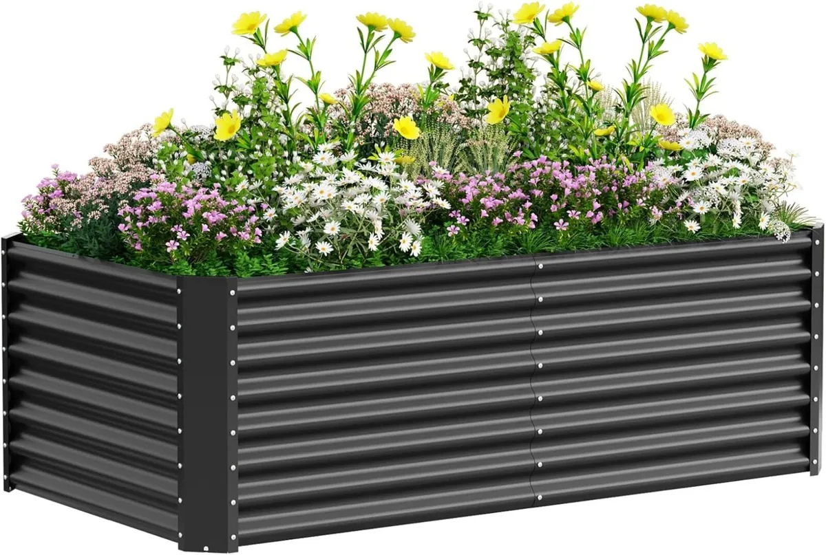 Raised Garden Bed Planter Beds Boxes Outdoor - Image 1