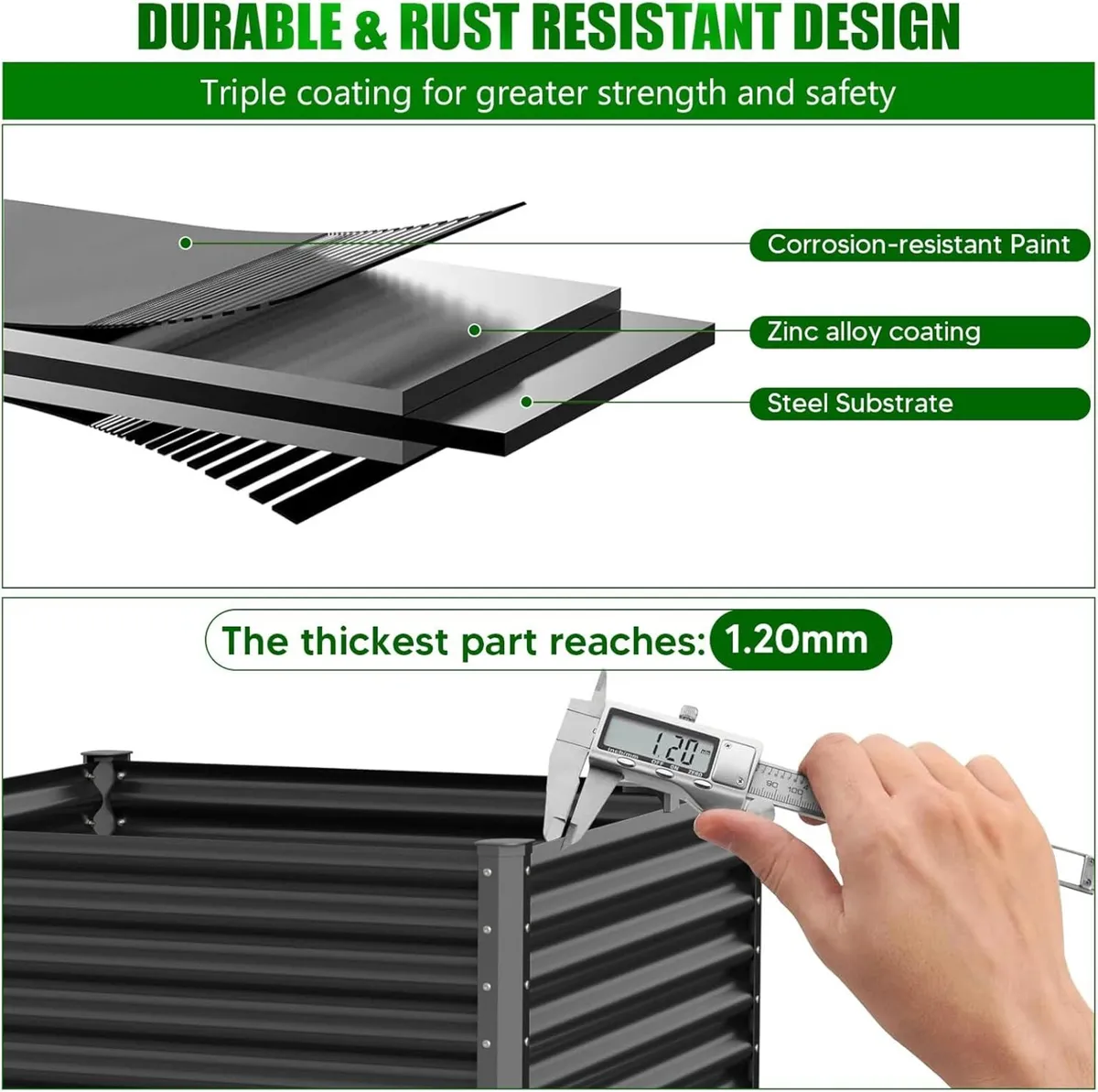 Raised Garden Bed Planter Beds Boxes Outdoor - Image 4