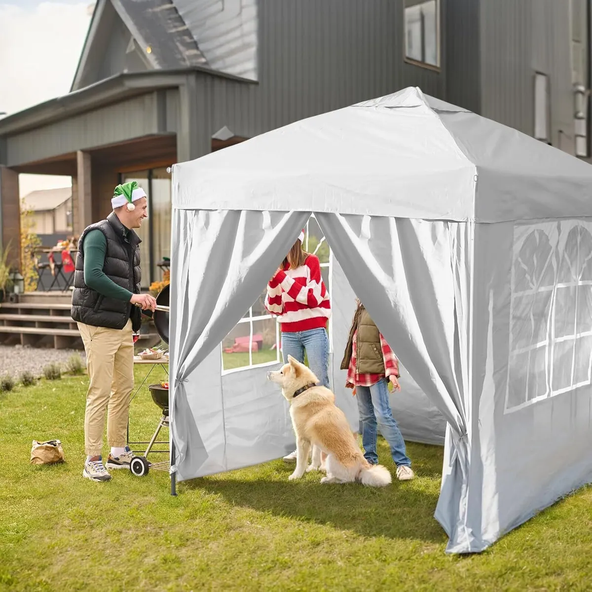 3x3m Pop Up Gazebo with Removable Sidewalls - Image 2
