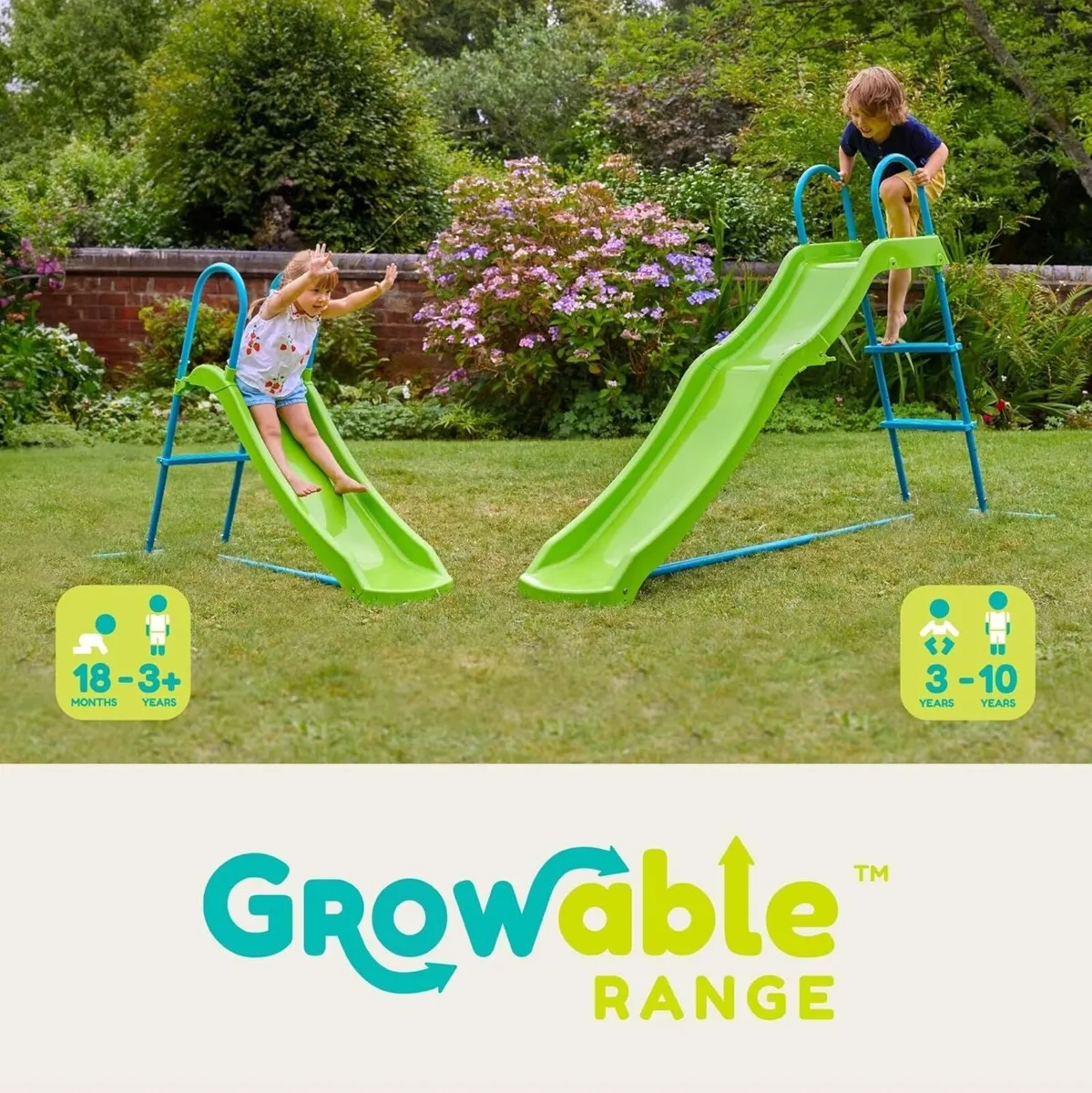 Small to Tall Growable Slide Green - Image 4
