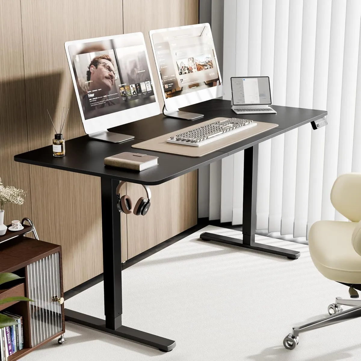 Electric Standing Desk 160x70cm Height Adjustable - Image 2