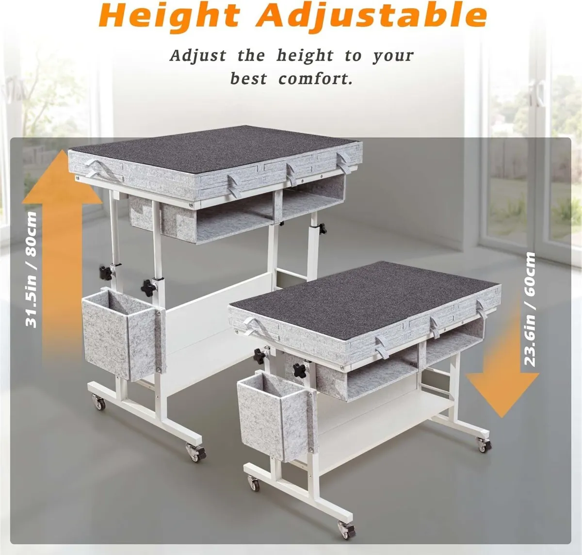 Piece Foldable Felt Jigsaw Puzzle Table with - Image 2