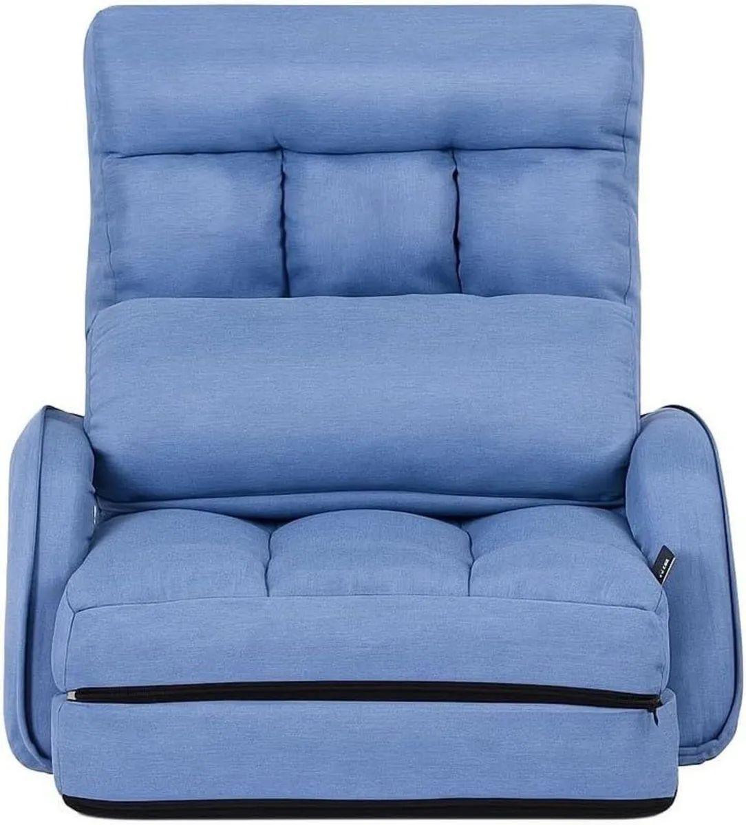 6 Positions Adjustable Folding Lazy Sofa Bed with - Image 1