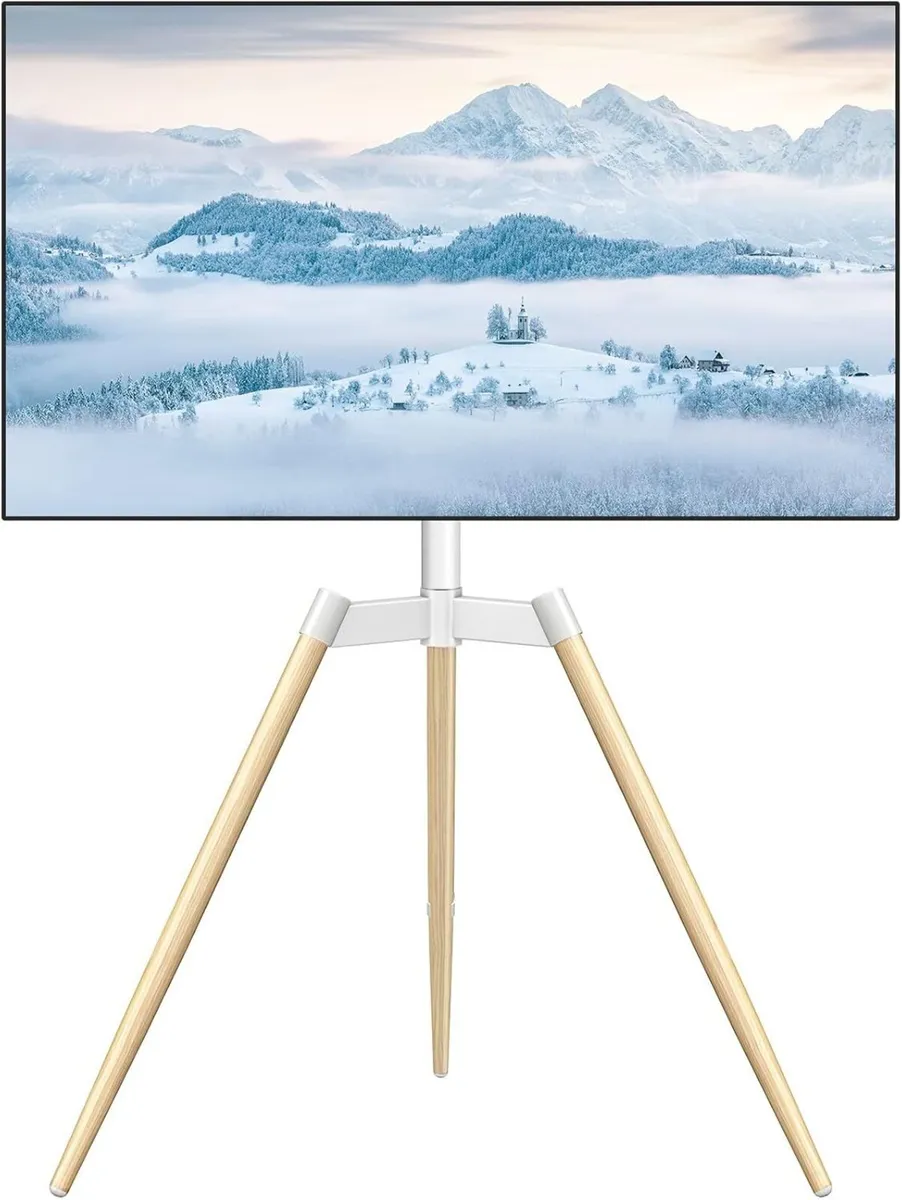 Tripod Easel TV Stand for 32-65 Inch LED LCD OLED - Image 1