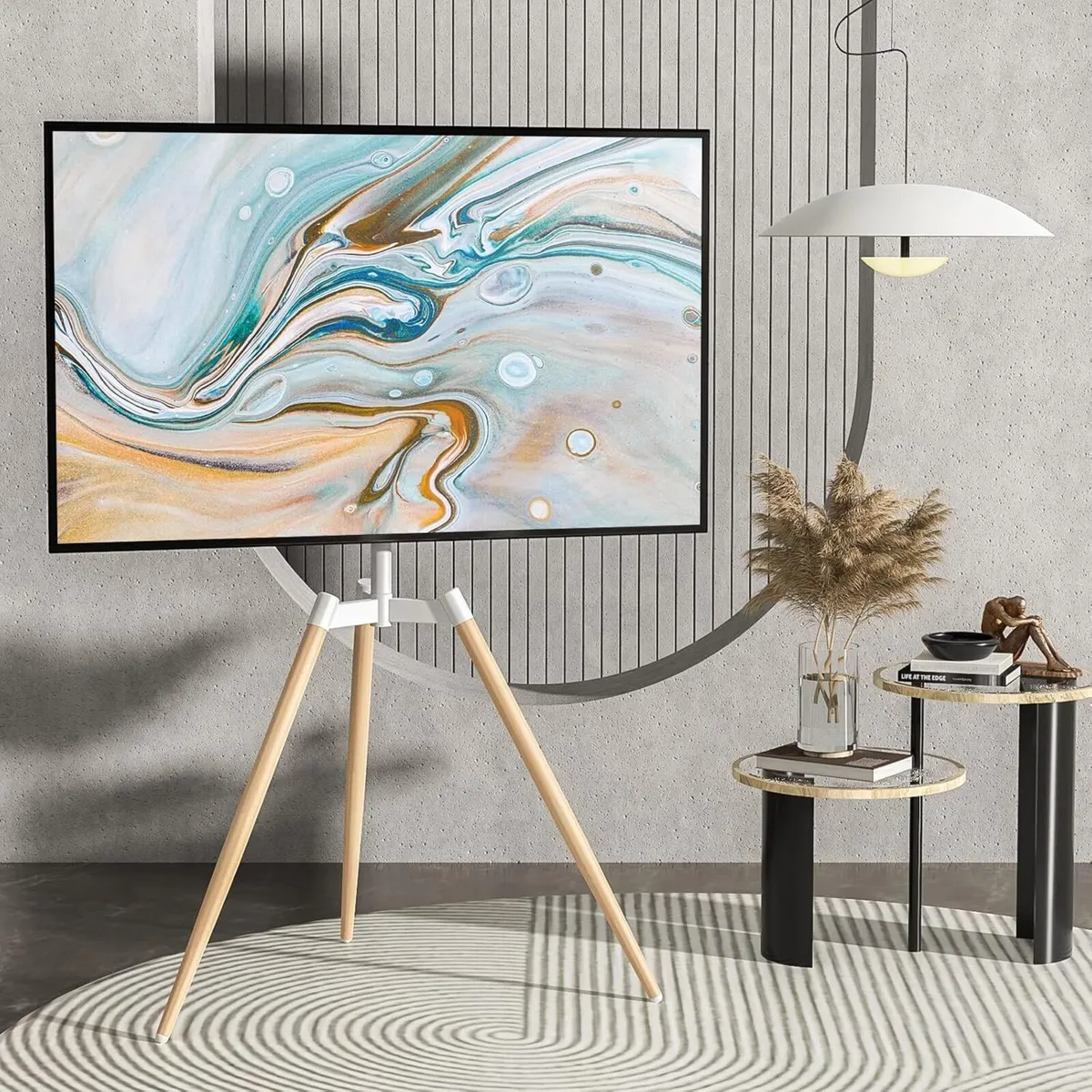 Tripod Easel TV Stand for 32-65 Inch LED LCD OLED - Image 2