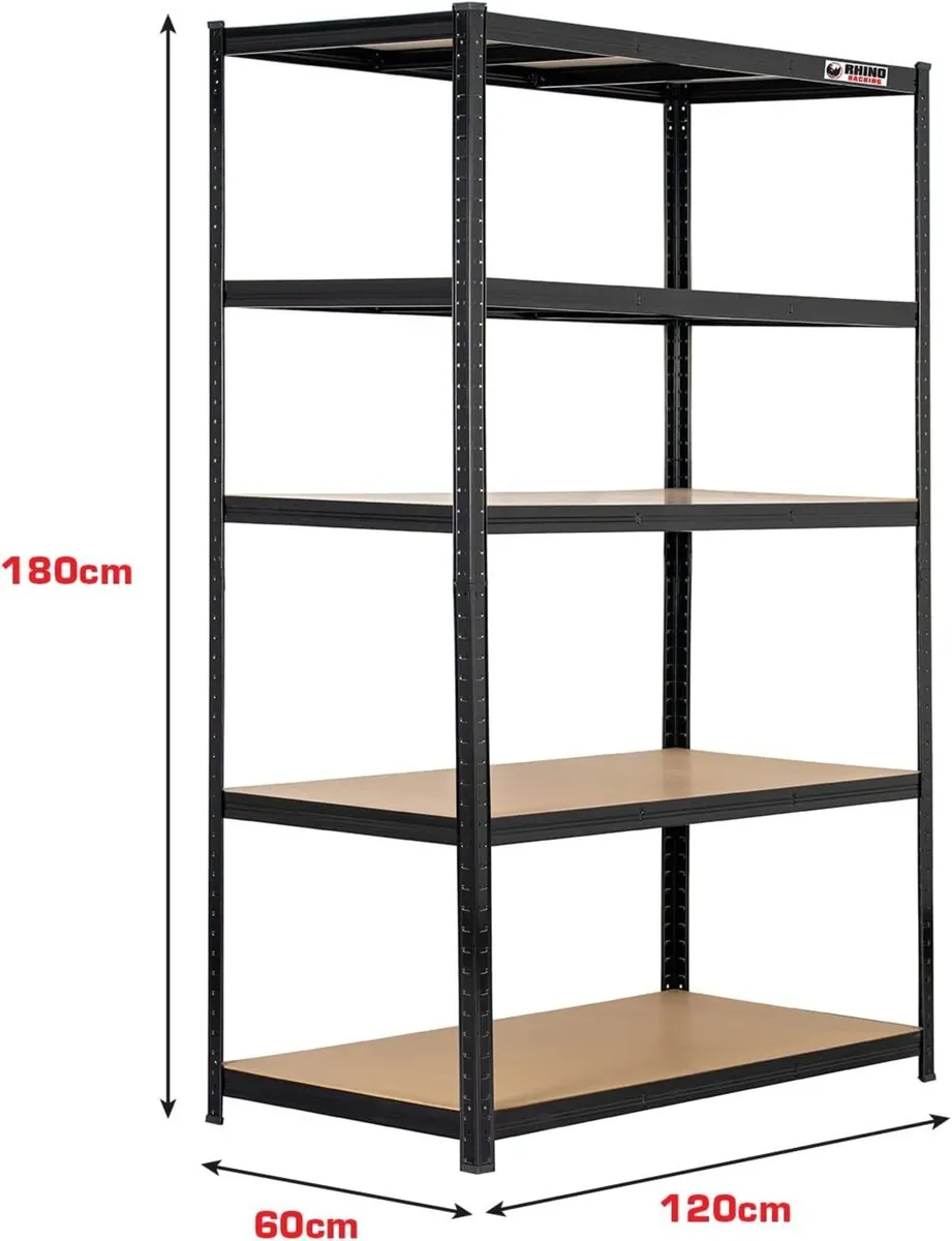 – 5 Tier Heavy Duty Garage Shelving Unit 200kg - Image 2