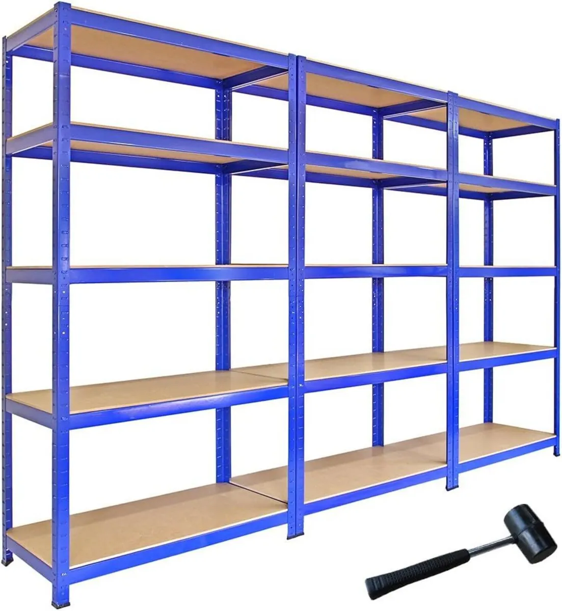 T-Rax Pack of 3 Garage Shelving Units 5 Tier - Image 1