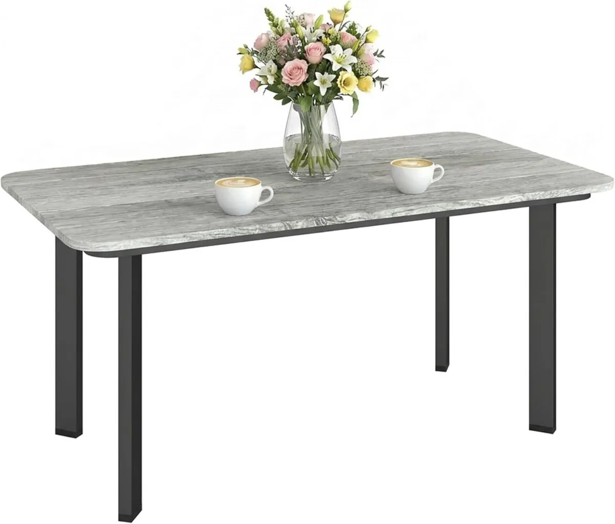 Outdoor Coffee Table Rectangle Garden with - Image 1