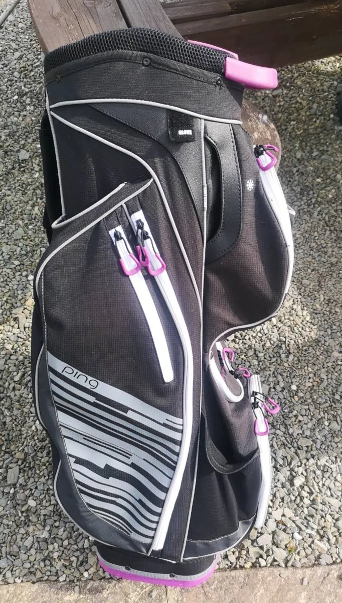 Ping Rhapsody Ladies Cart Bag
Black, Grey, Purple. - Image 1