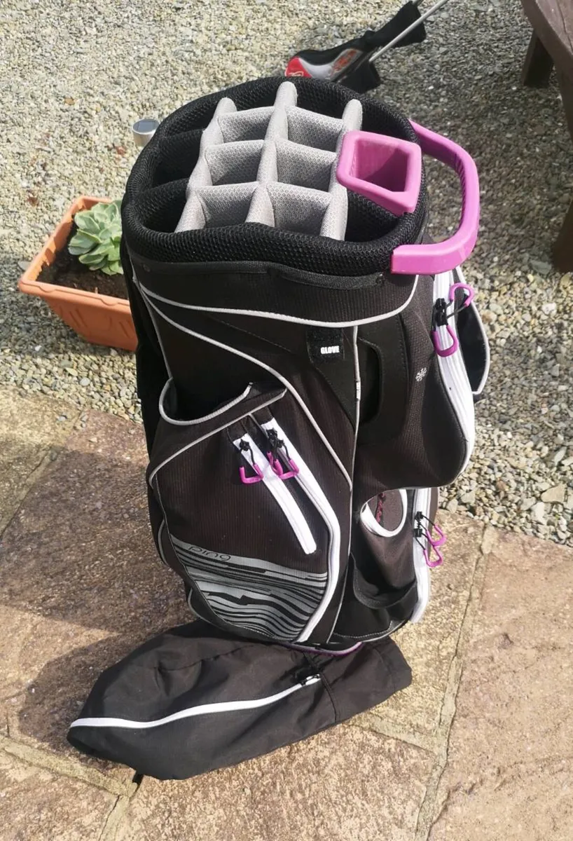 Ping Rhapsody Ladies Cart Bag
Black, Grey, Purple. - Image 2