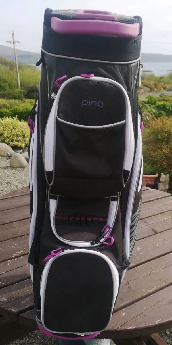 Ping Rhapsody Ladies Cart Bag
Black, Grey, Purple. - Image 4