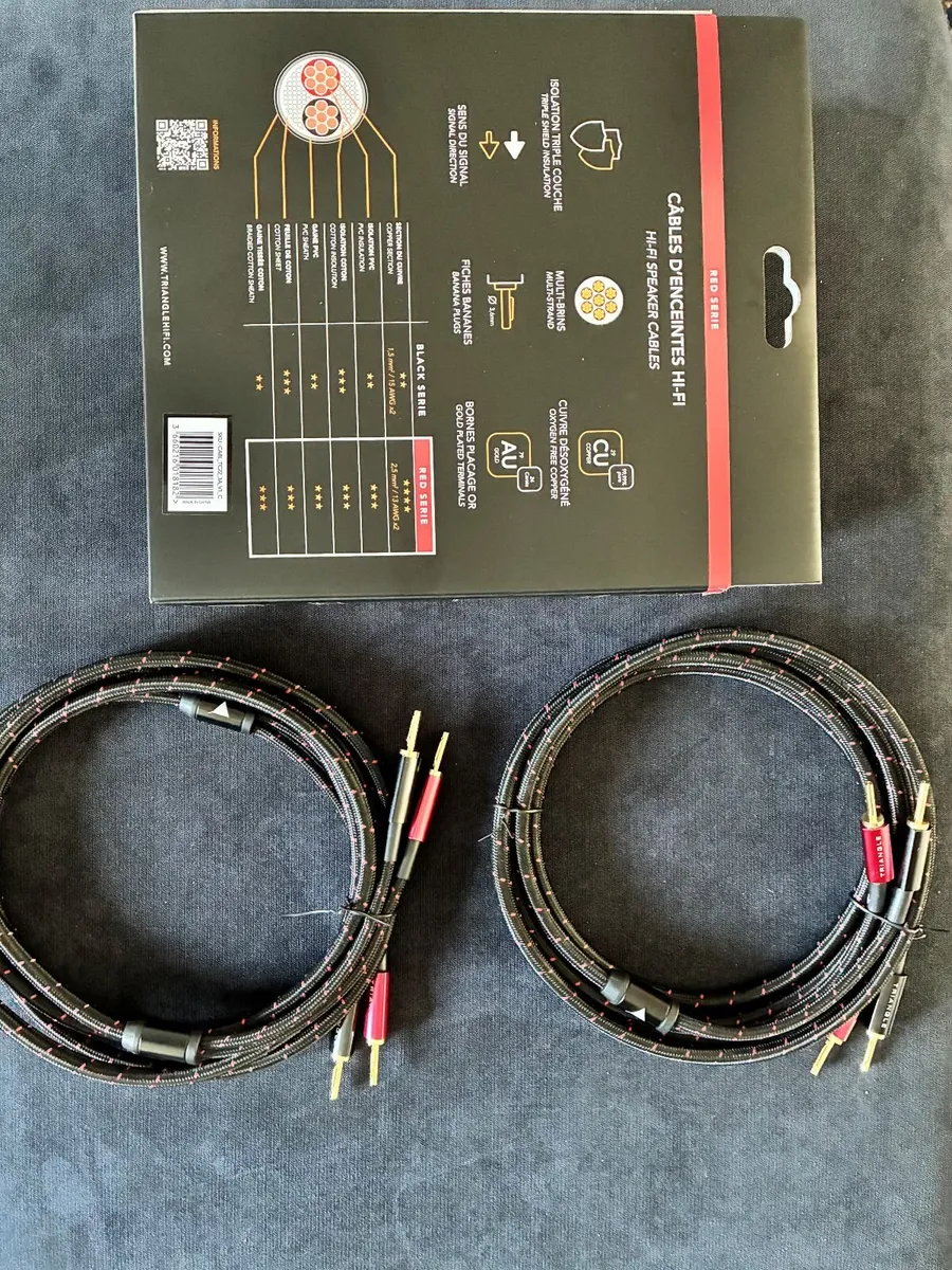 Brand-new Triangle RED  speaker cables. - Image 3