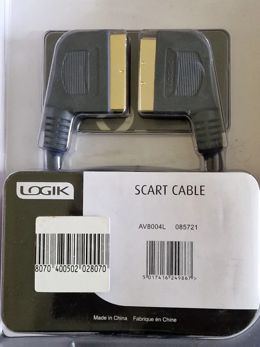 NEW SEALED LOGIK Gold Plated Scart Cable 1.5 Mtr - Image 2