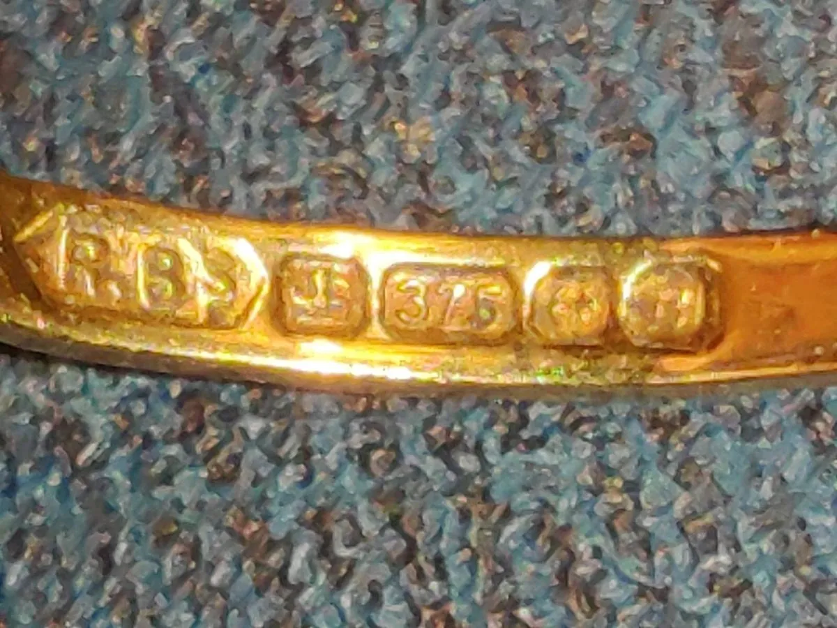 EDWARDIAN OVAL AMETHYST, 9CT PURE Gold Ring ! - Image 2