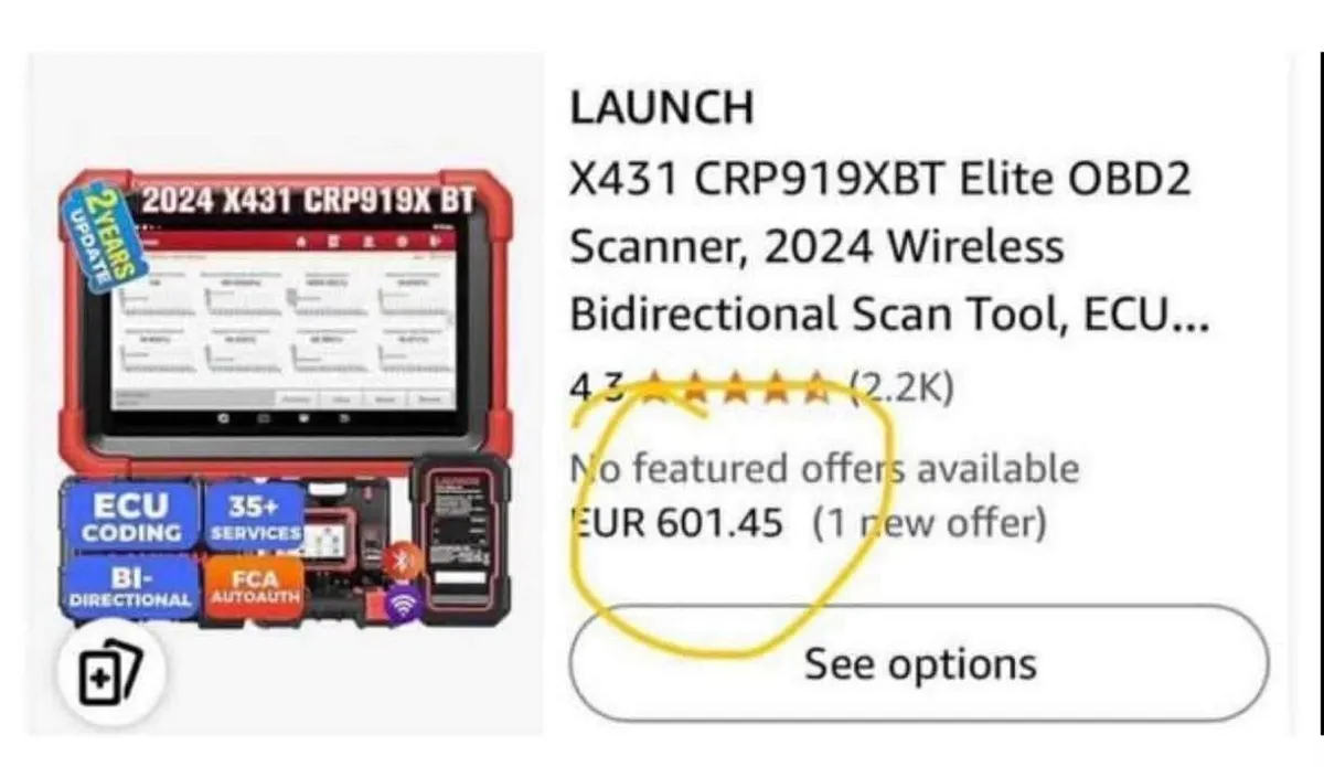 Launch X431 CRP919X BT Bidirectional DBSCAR VII - Image 3