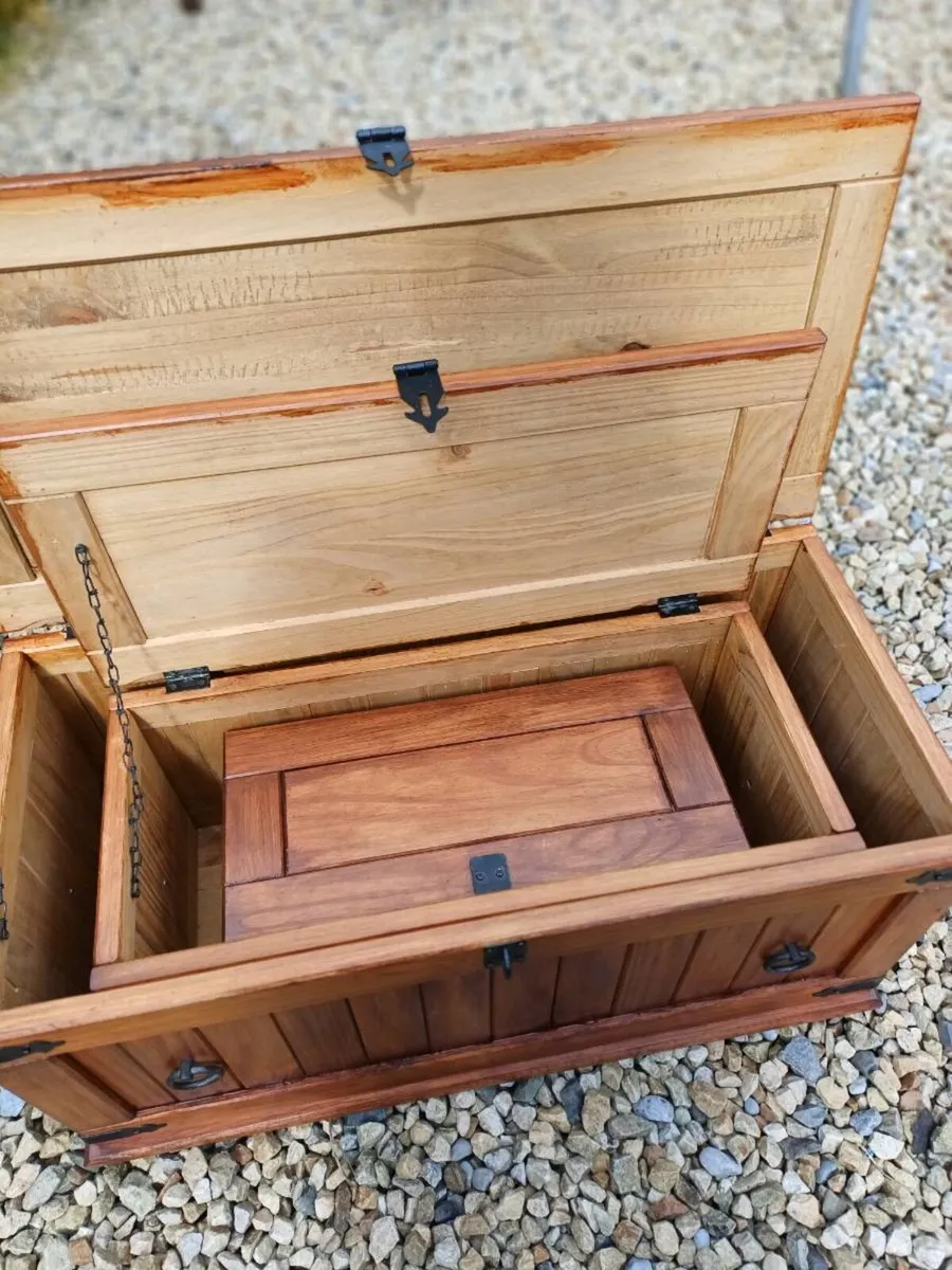 Vintage Wooden Storage Boxes - Image 4