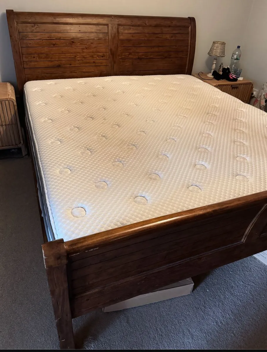 Super King (6ft) bed frame plus Mattress - Image 1