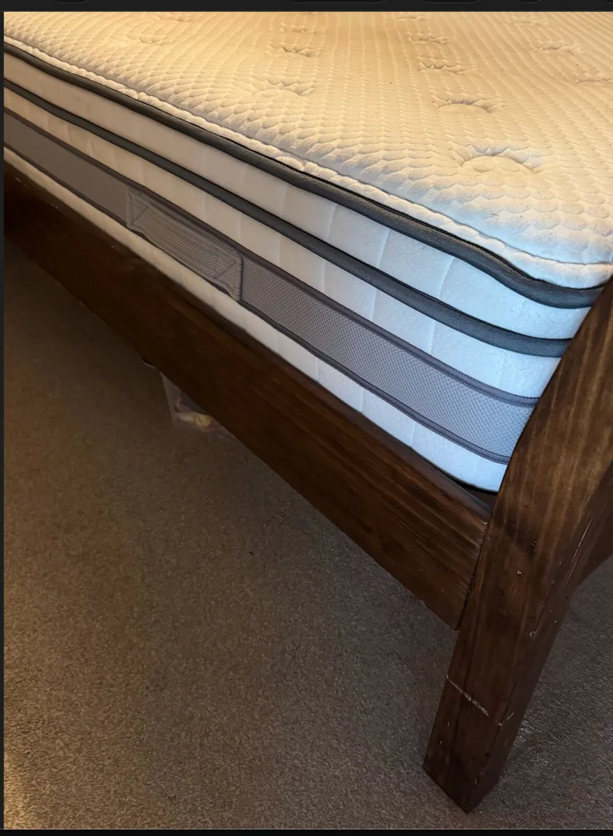 Super King (6ft) bed frame plus Mattress - Image 2