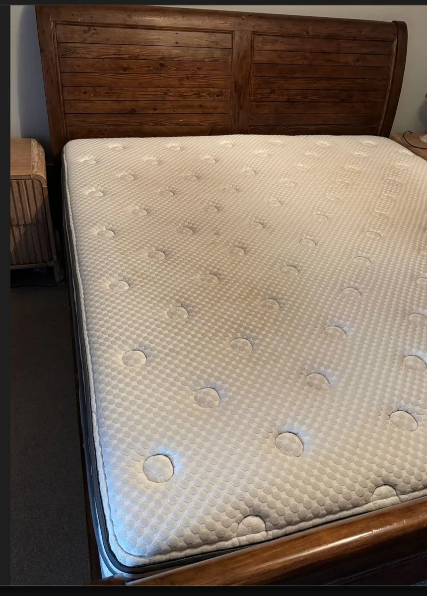 Super King (6ft) bed frame plus Mattress - Image 3