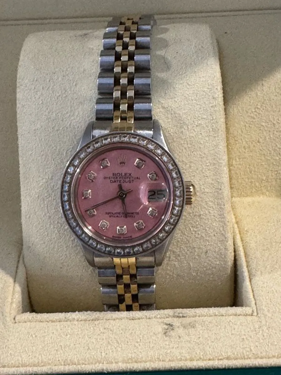 Rolex ladies 26mm datejust 2 tone jubilee box no papers - Image 4
