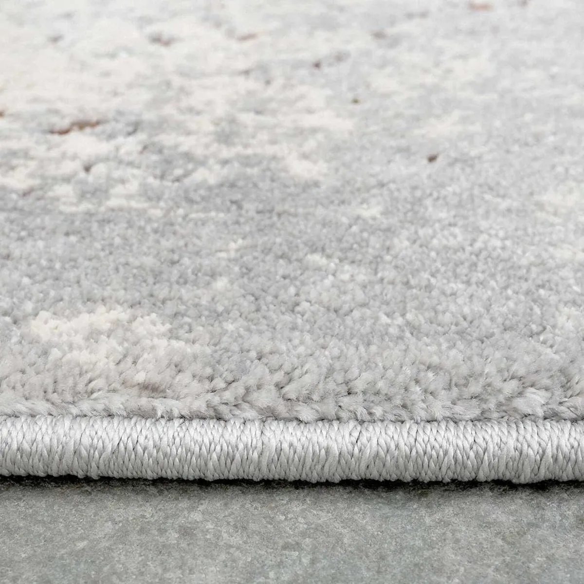 Designer Distressed Silver Grey Classic Floral - Image 4