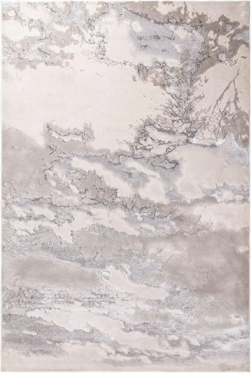 Modern Abstract Shiny Rug Silky Shimmer Soft - Image 3