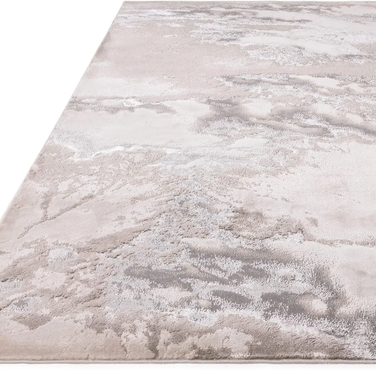 Modern Abstract Shiny Rug Silky Shimmer Soft - Image 4