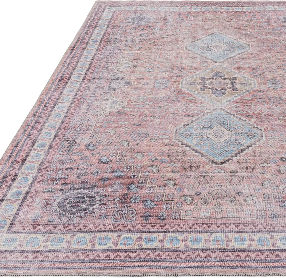 Kaya Short Pile Rug Traditional Classic Abstract - Image 2