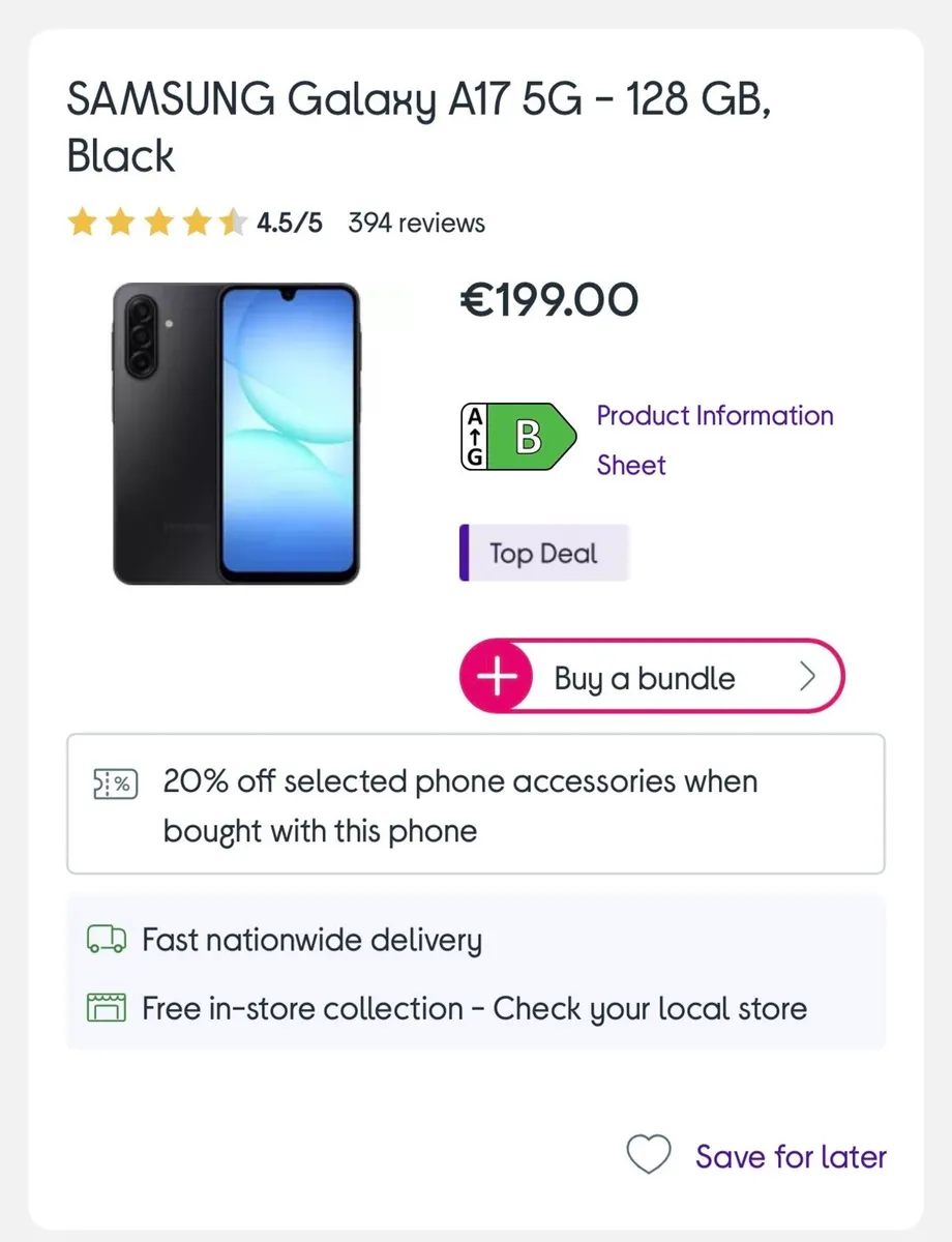 NEW Samsung galaxy A17 5G 128GB (SIM FREE) - Image 3