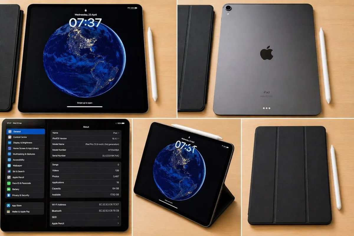 iPad Pro 12.9” 64GB + Apple Pencil + Case - Image 1