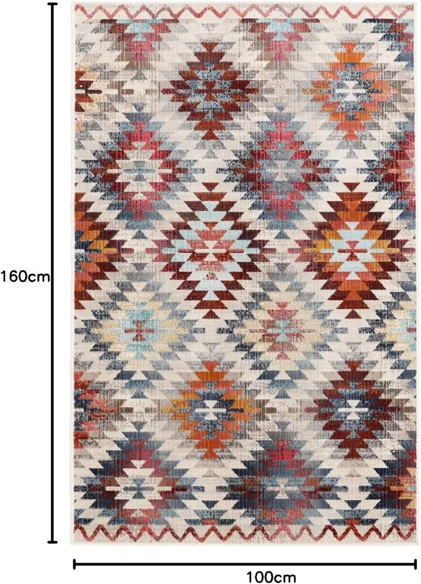 Kerala Rug 3′3″ x 5′3″ ft (100x160 cm) Rectangular - Image 1