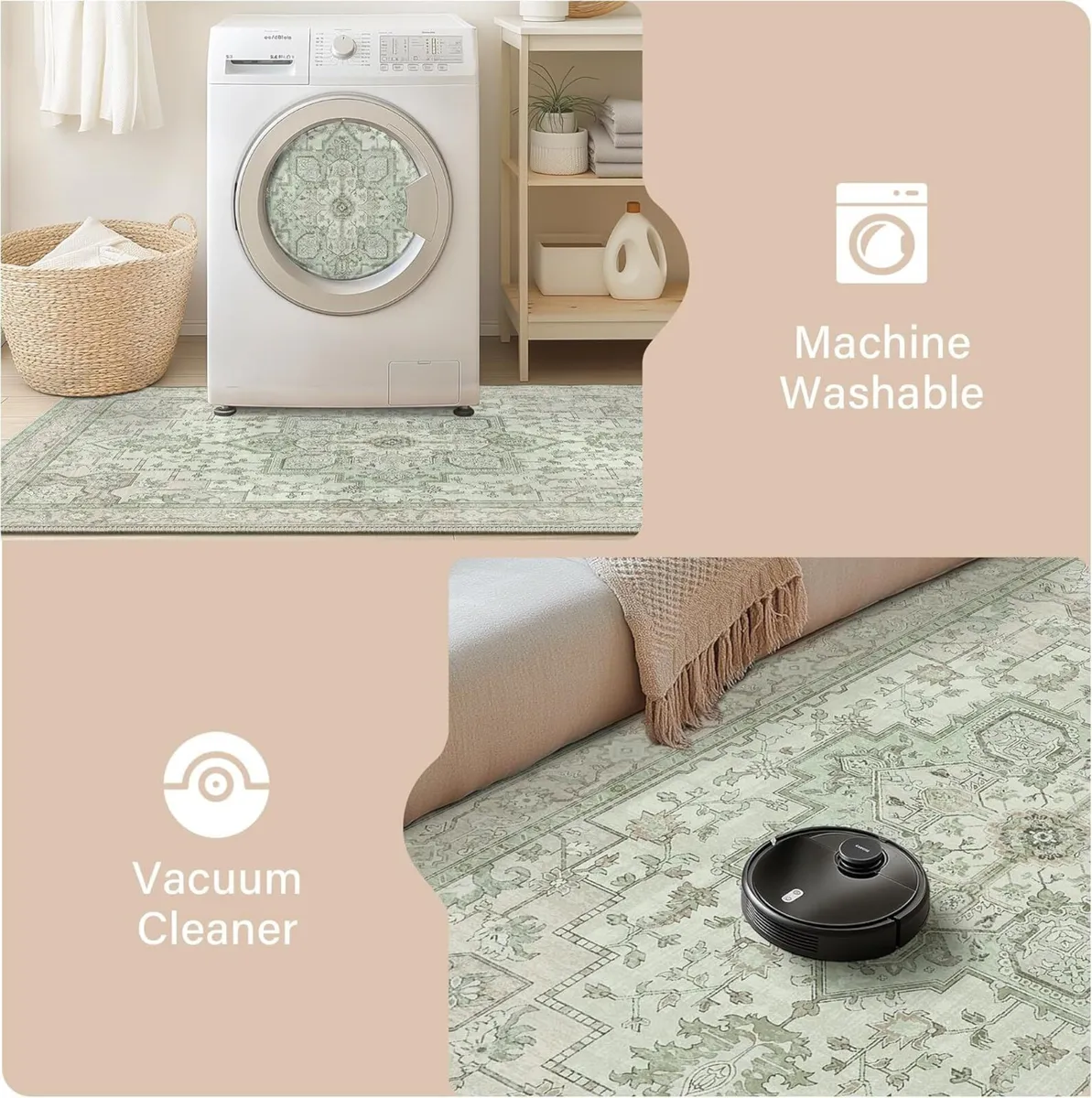 Large Rugs for Living Room 240x230cm Extra Area - Image 3