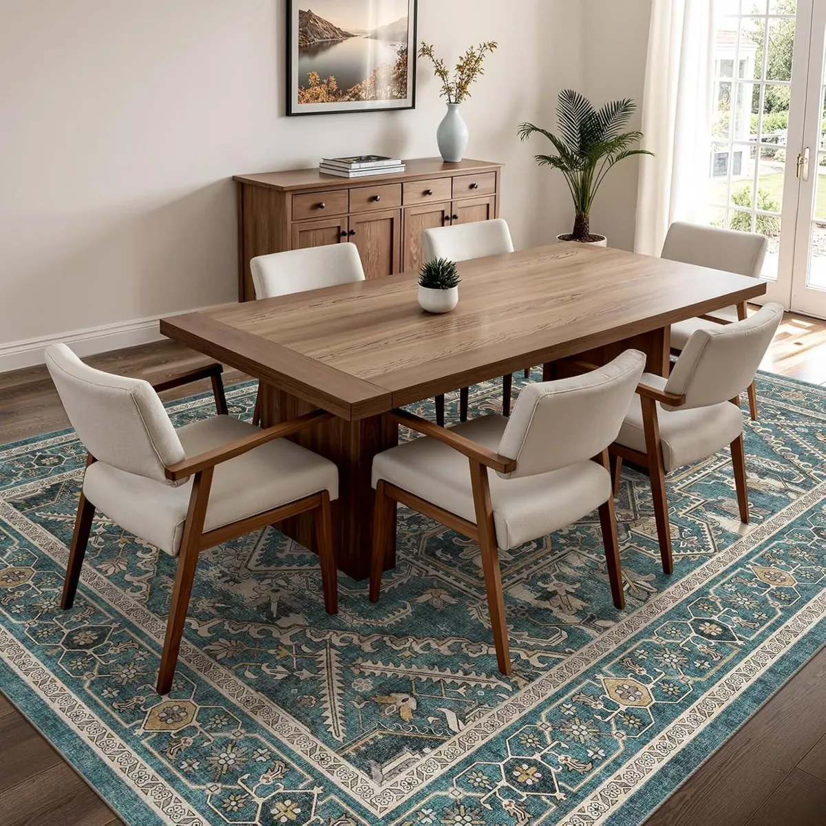 Living Room Area Rugs 6x9: Washable Rug Boho Soft - Image 4