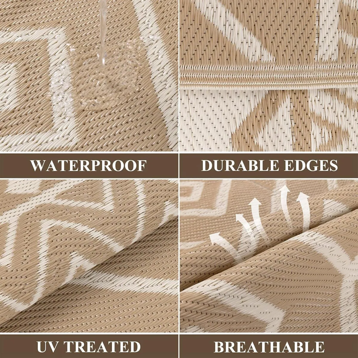Extra Large Outdoor Area Rug 240 x 300 cm Durable - Image 4