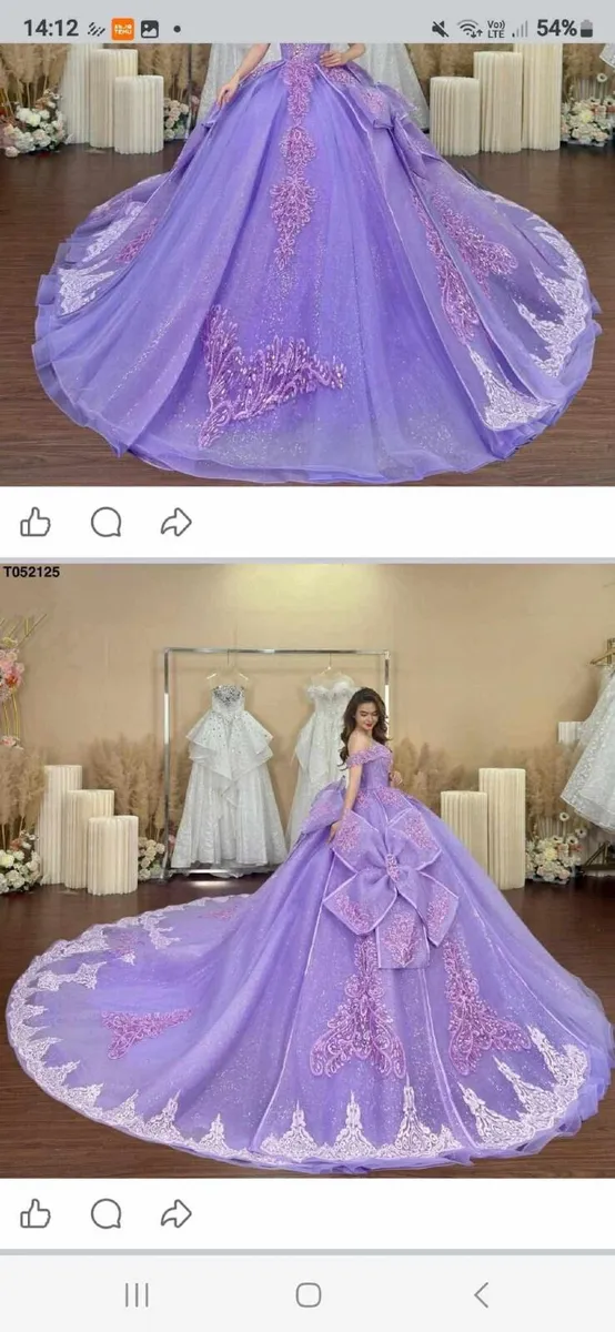 Purple Long Debs / Sweet 16 Gown - Image 2