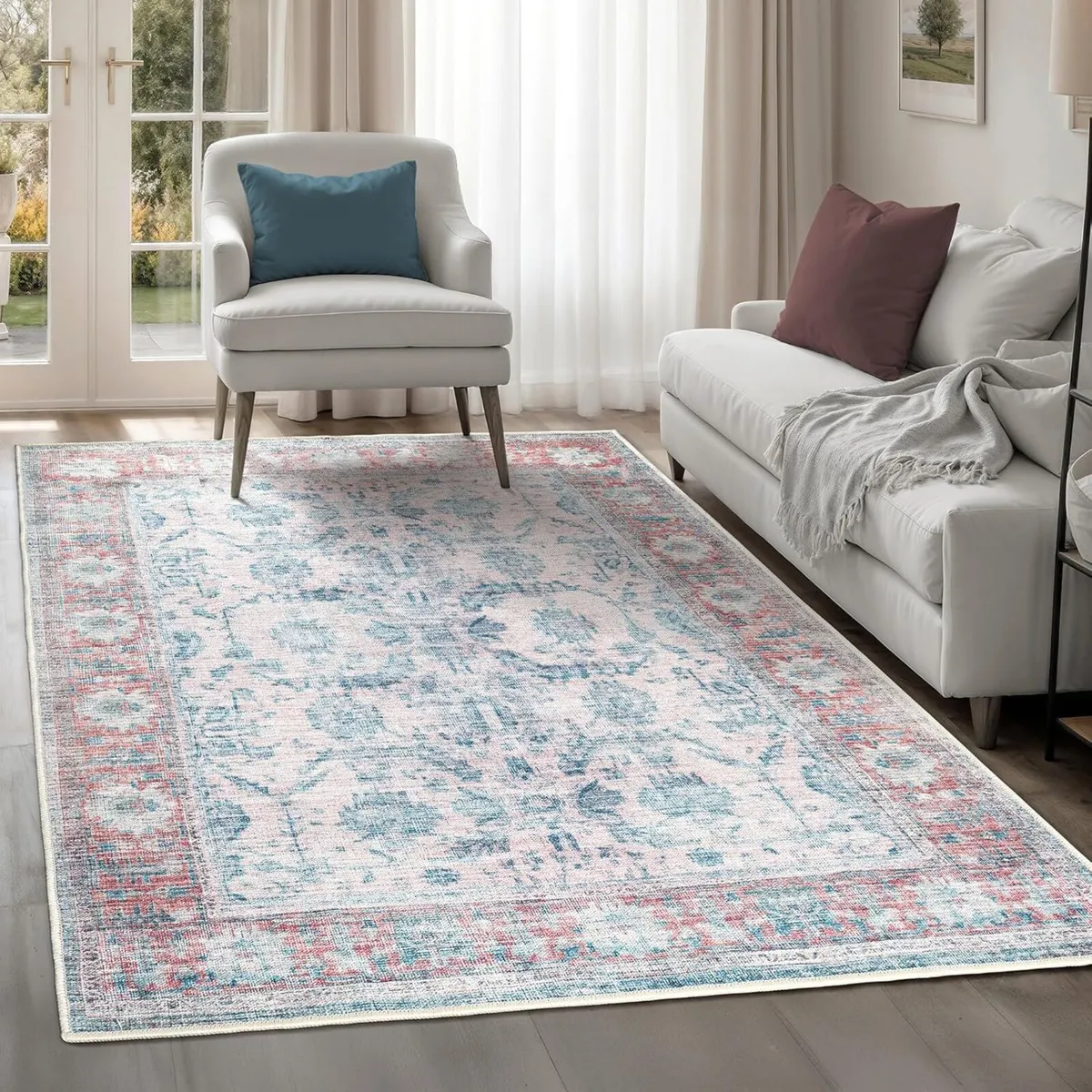 Machine Washable Rug 200x290cm 75% Recycled - Image 1