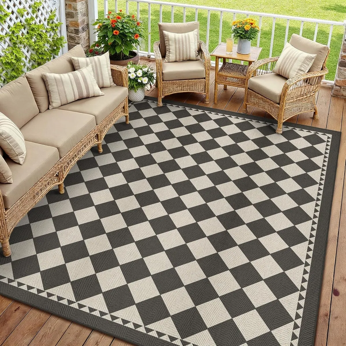 Outdoor Rug 200x300cm Rugs Living Room Garden - Image 1