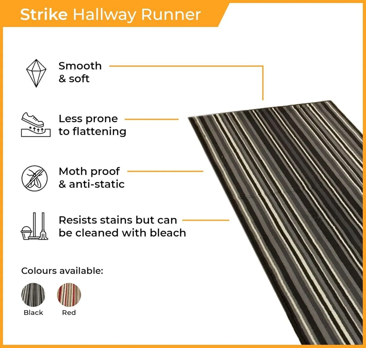 Soft Luxurious Hallway Runner Rug - Comfortable - Image 3